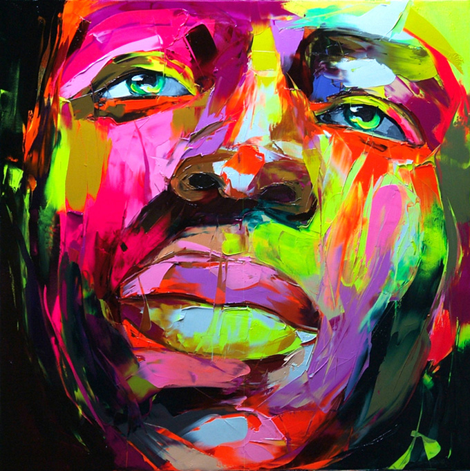 Francoise Nielly Portrait Palette Painting Expression Face050